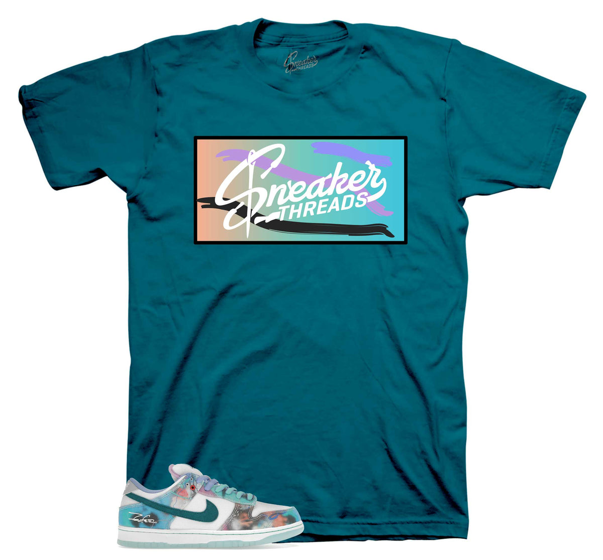 Dunk SB Low Bleached Aqua ST Box Shirt