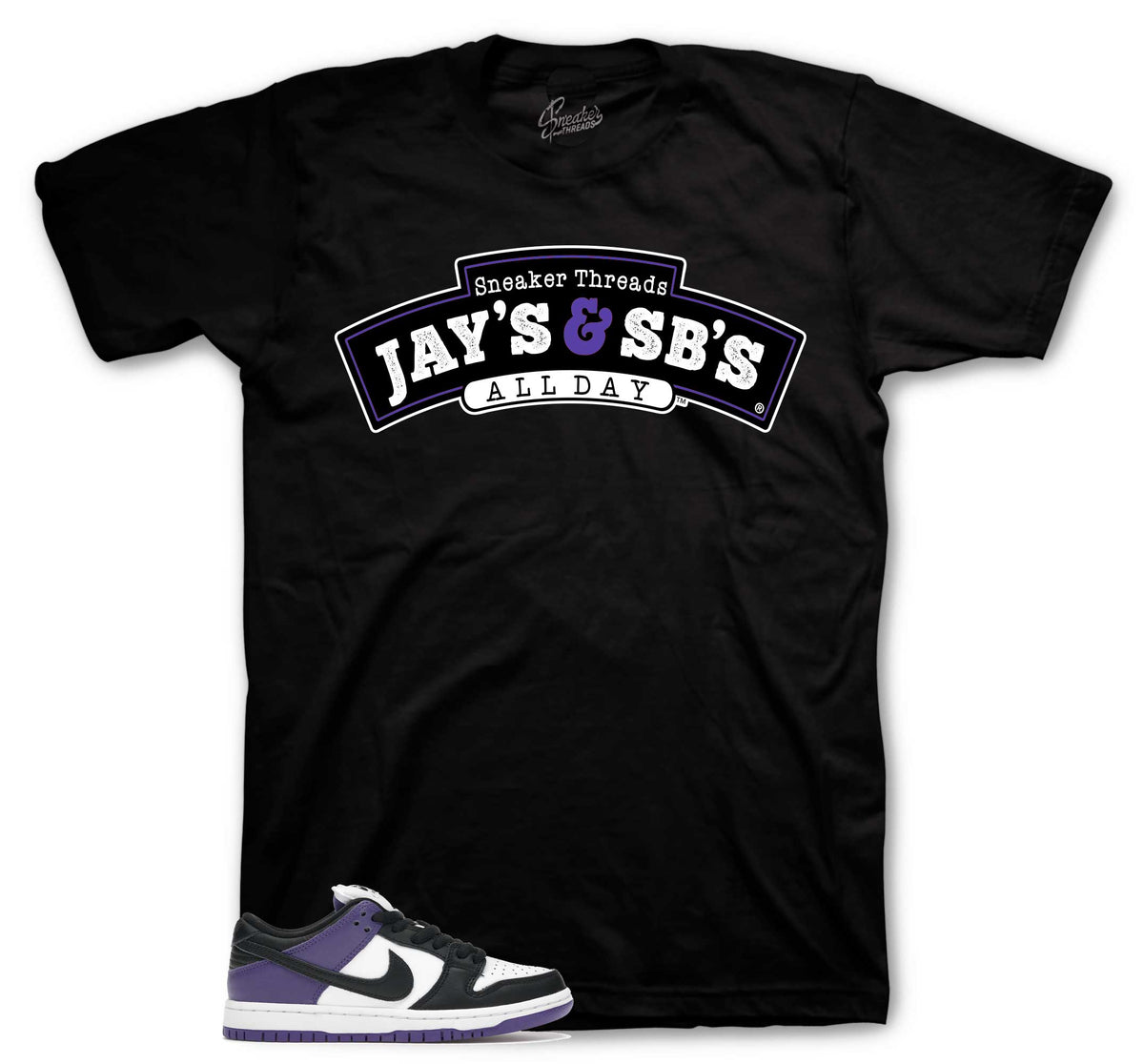 Dunk SB Low Court Purple Jays & SBs Shirt