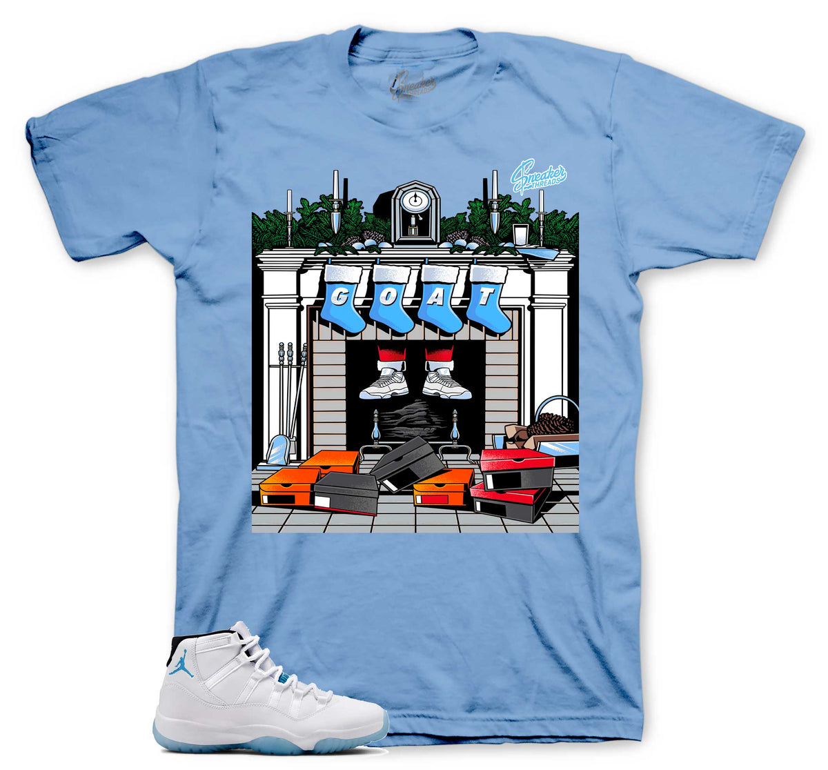 Retro 11 Legend Blue Chimney Shirt
