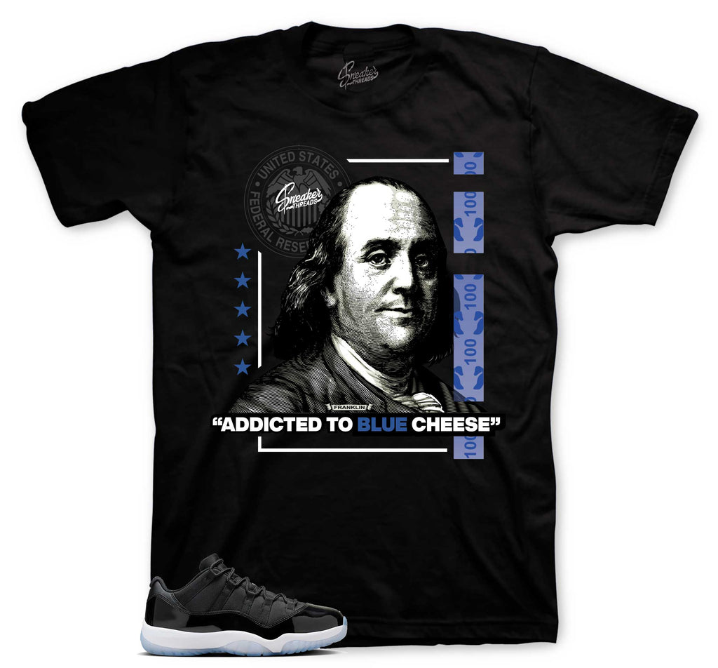 Retro 11 Low Space Jam Blue Cheese Shirt