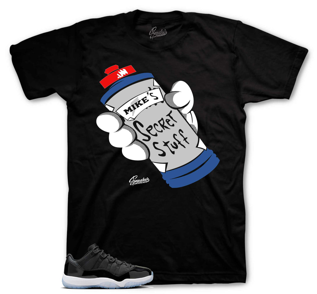 Retro 11 Low Space Jam Secret Stuff Shirt