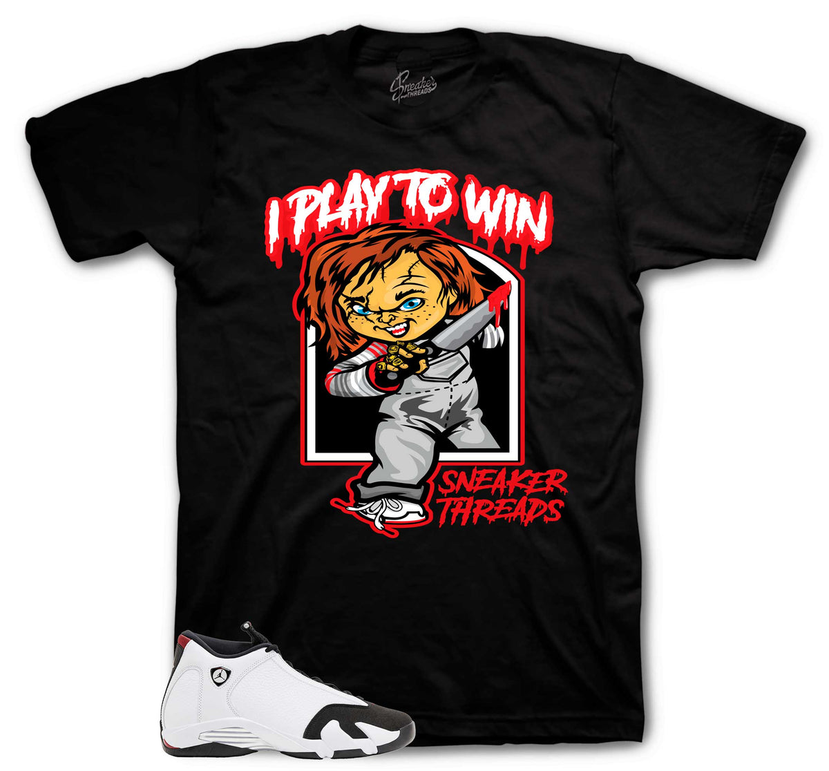 Retro 14 Black Toe Play To Win Shirt