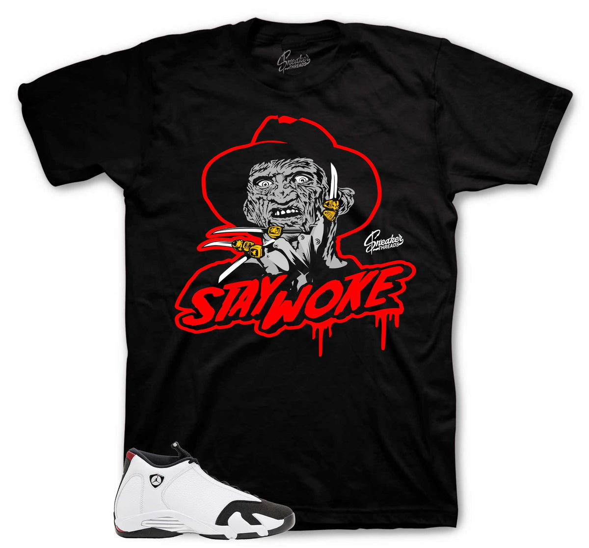 Retro 14 Black Toe Stay Woke Shirt