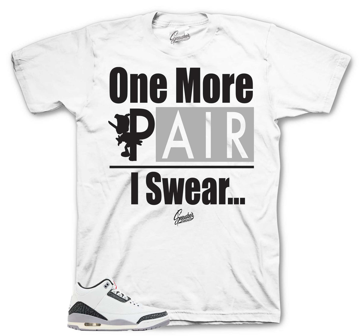 Retro 3 Cement Gray One More Pair Shirt