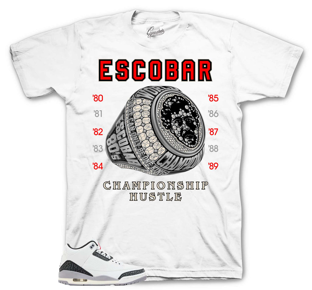 Retro 3 Cement Gray Champ Hustle Shirt