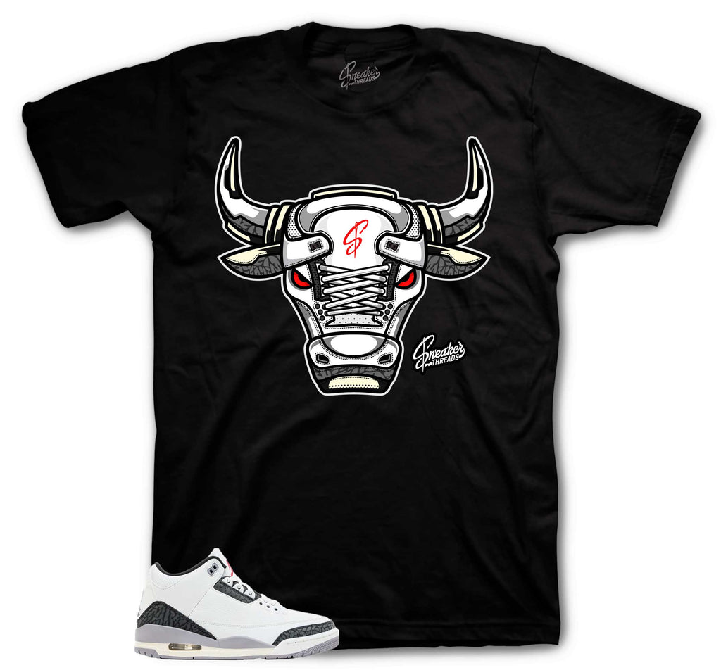 Retro 3 Cement Gray War Bully Shirt