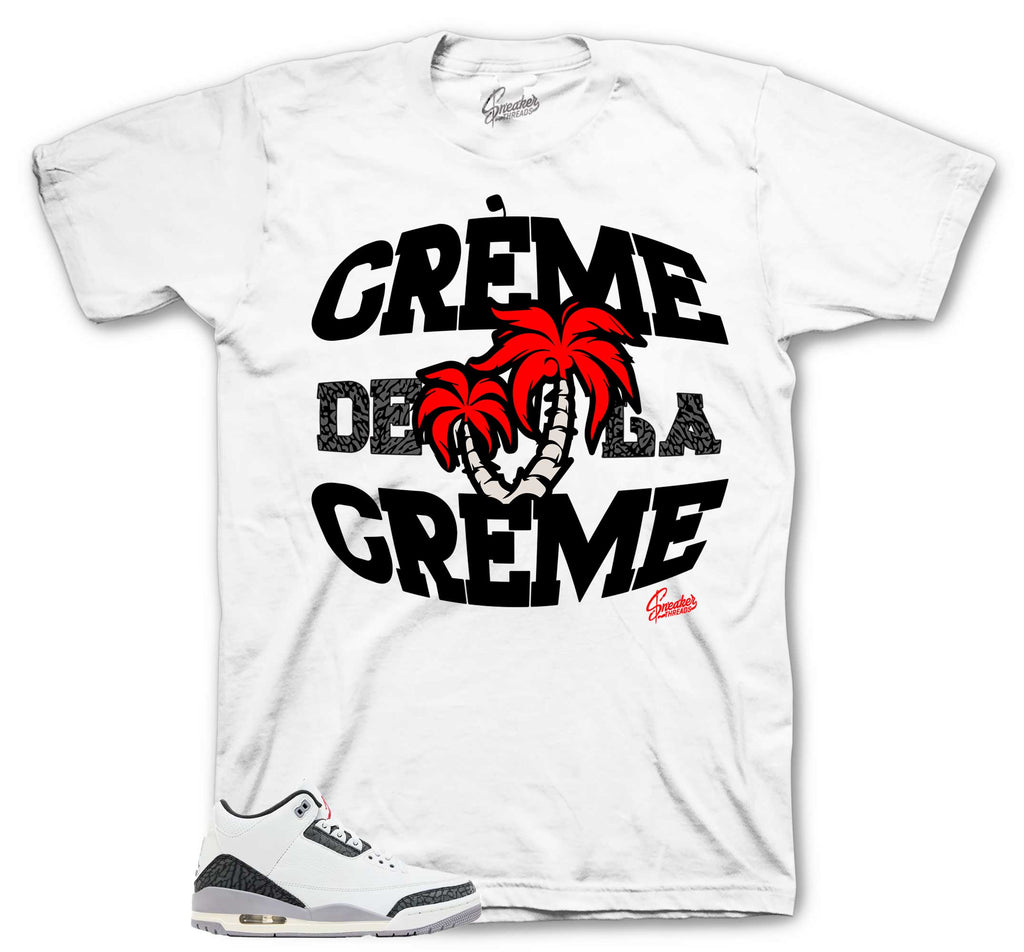 Retro 3 Cement Gray Creme Shirt