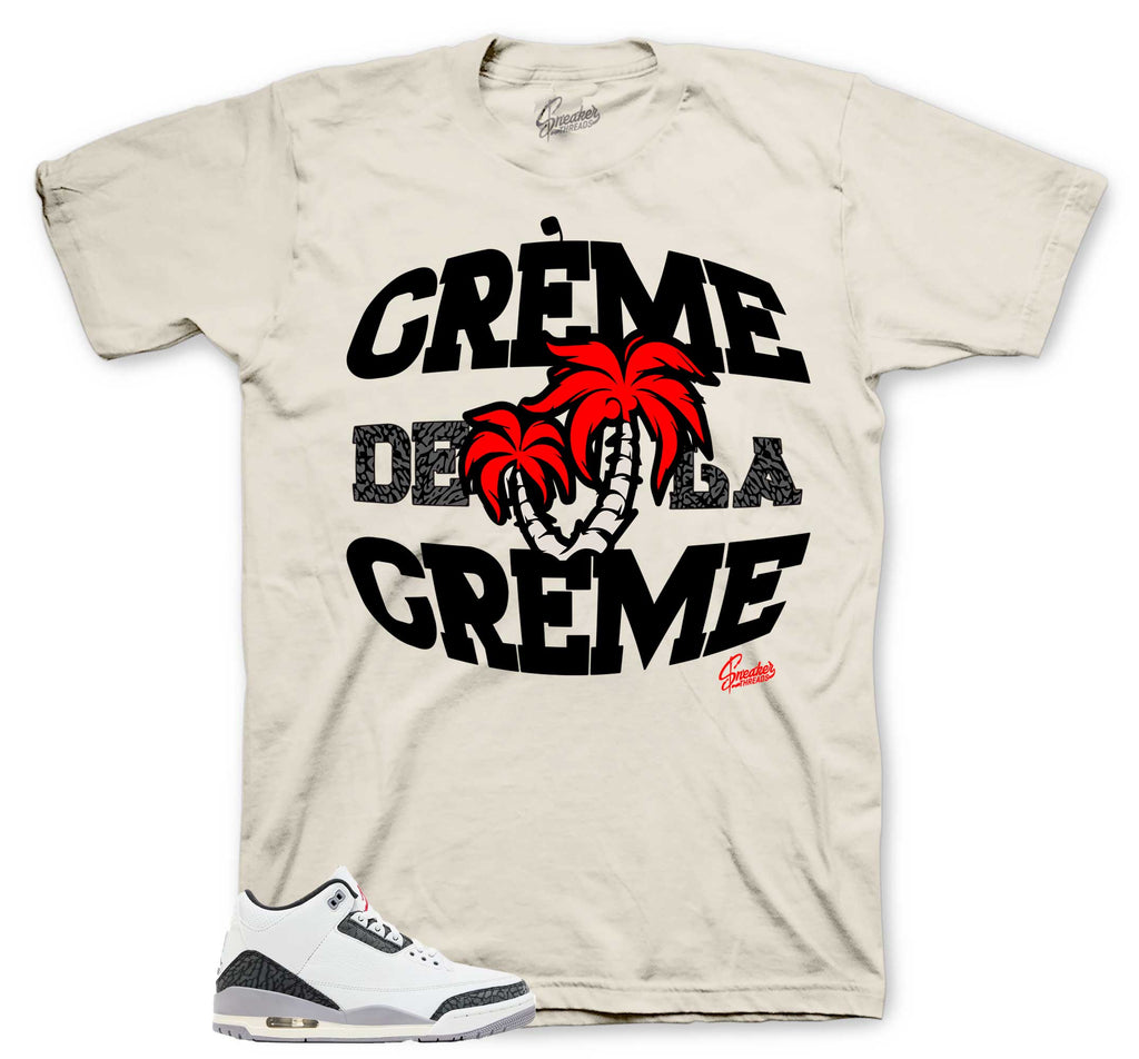 Retro 3 Cement Gray Creme Shirt
