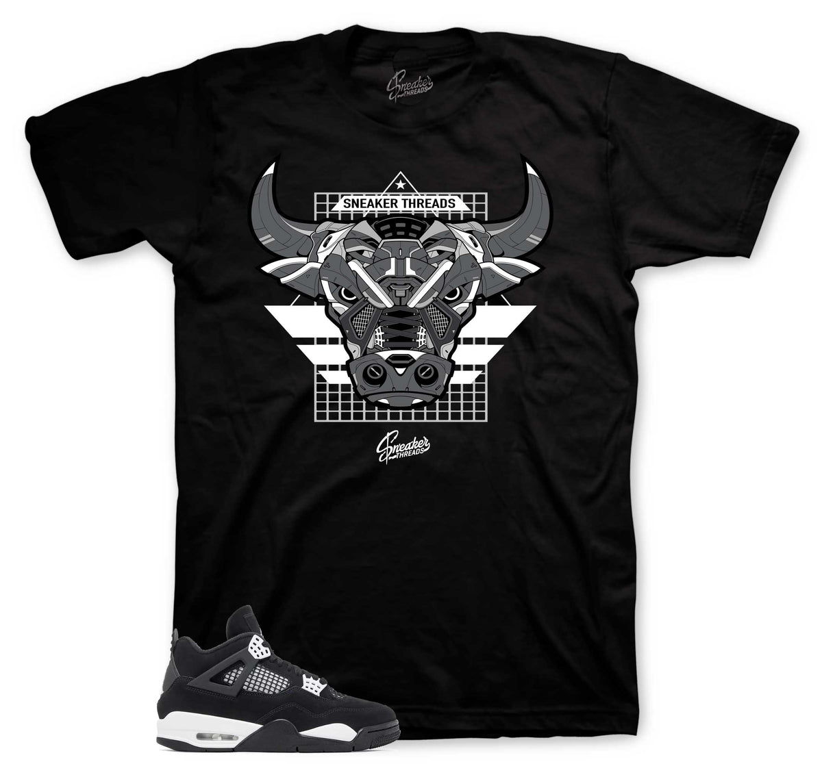 Retro 4 White Thunder War Bully Shirt