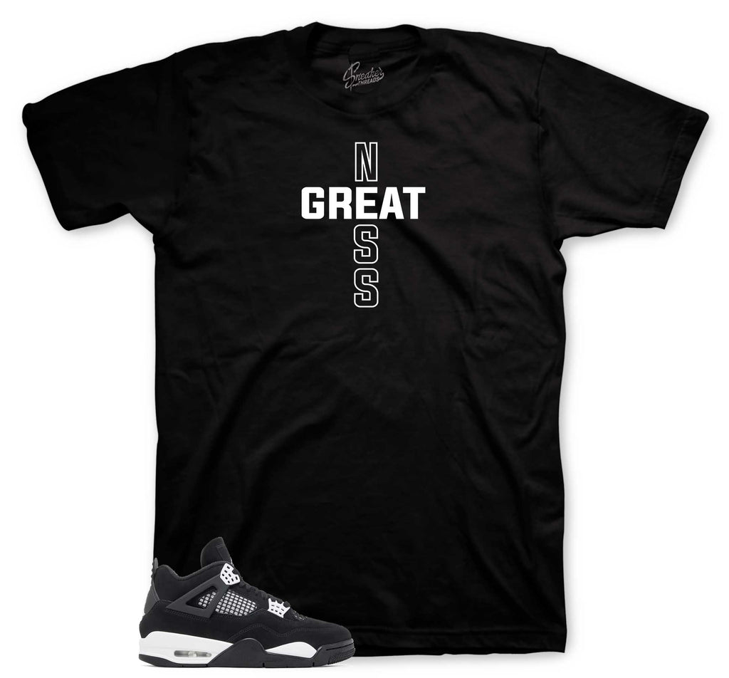 Retro 4 White Thunder Greatness Cross Shirt