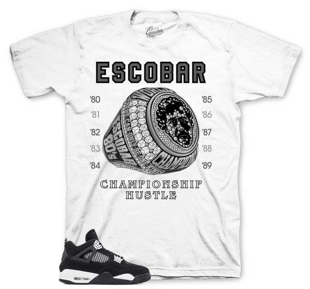 Retro 4 White Thunder Champ Hustle Shirt