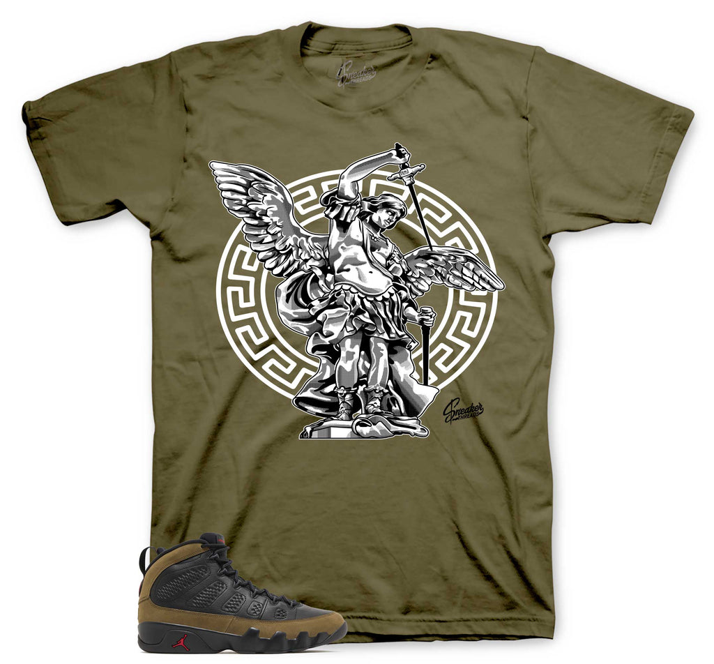 Retro 9 Olive Archangel Shirt