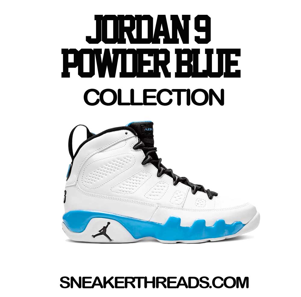 Retro 9 Powder Blue Don't Talk Cheese Shirt
