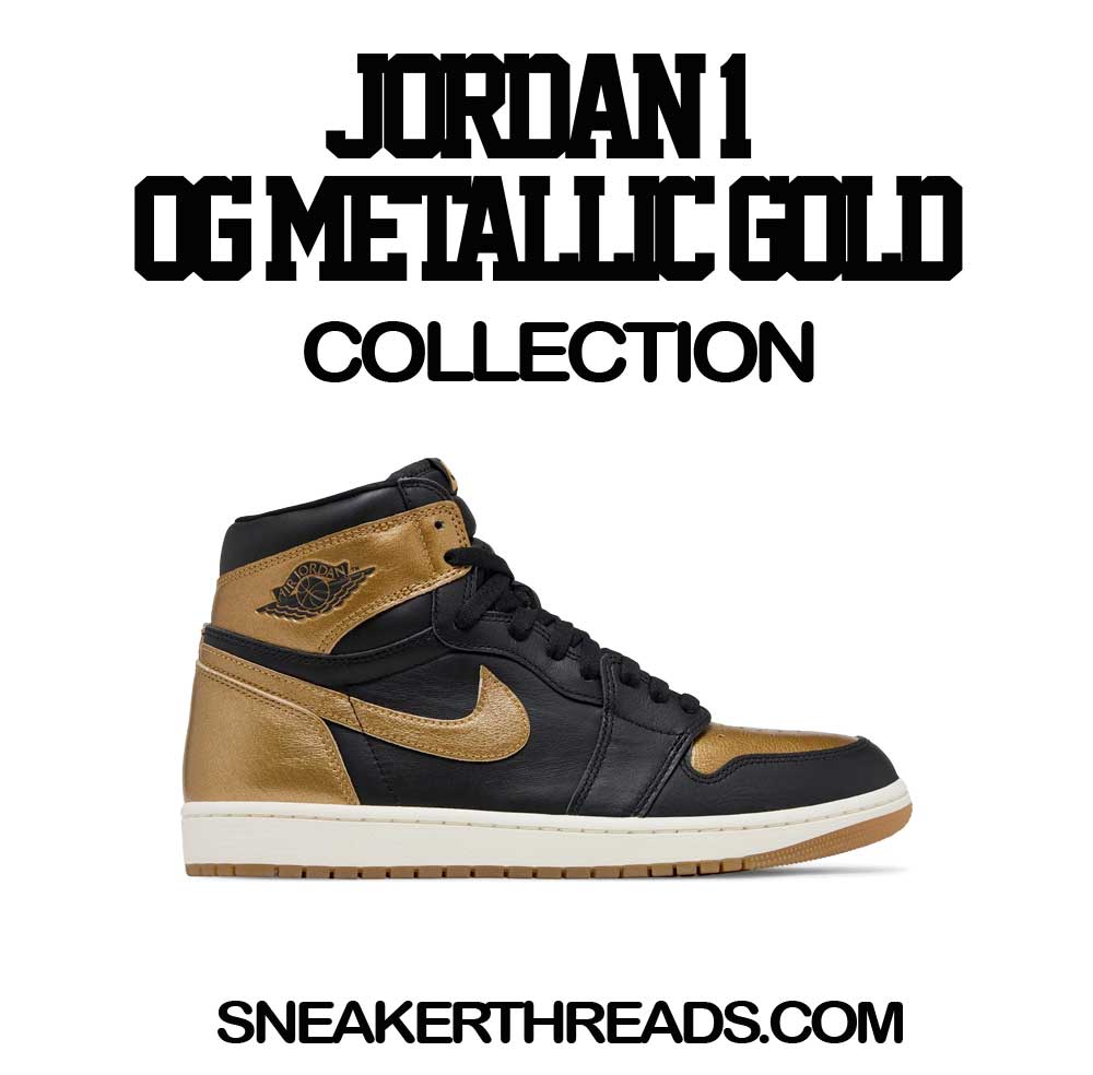 Retro 1 Black Gold Rings Shirt