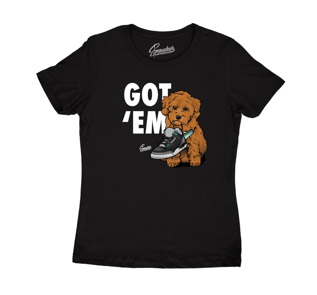 Womens - Green Glow 3 Got Em Shirt