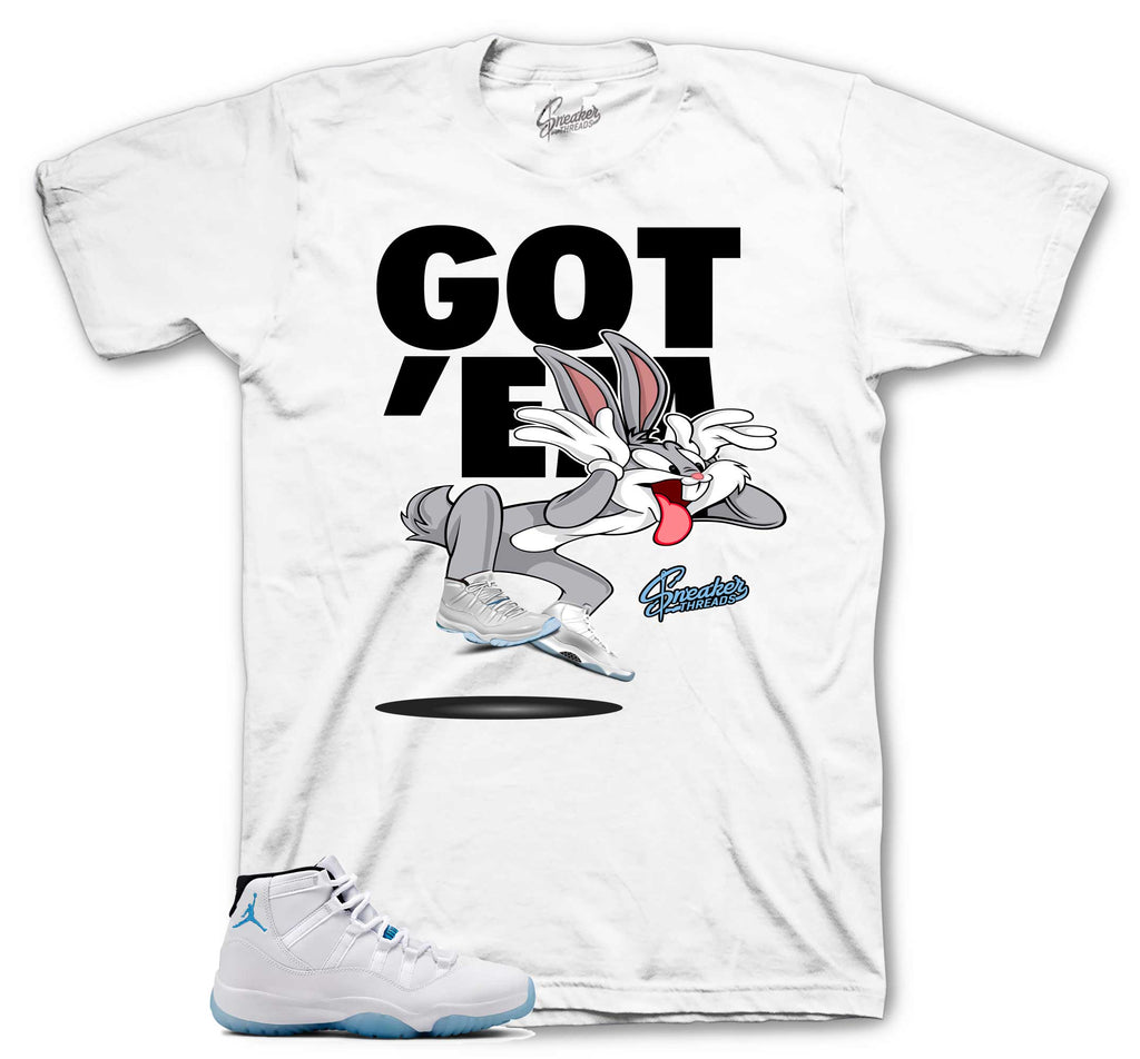 Retro 11 Legend Blue Copped Em Shirt